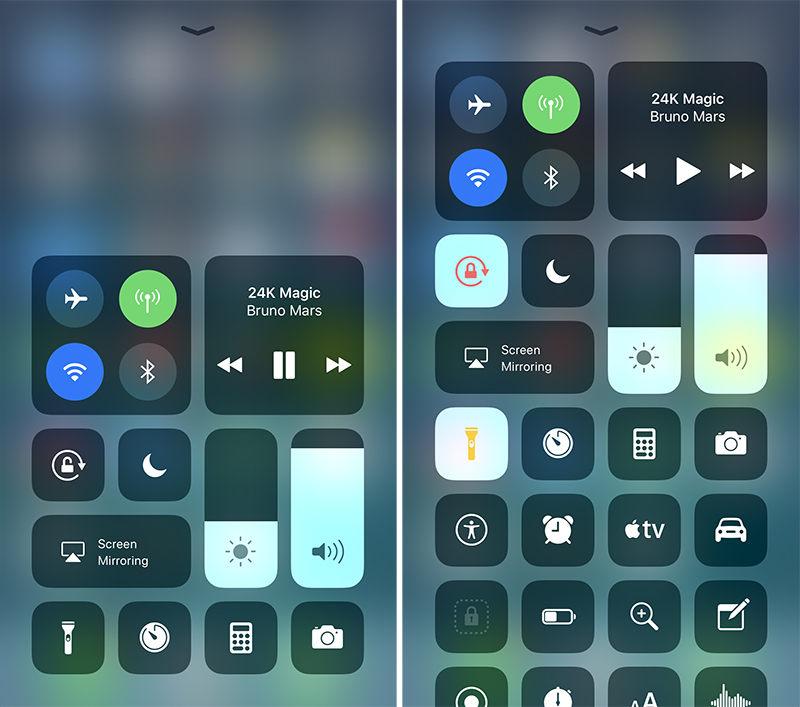 iOS 11 Control Center